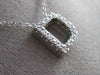 ESTATE .17CT DIAMOND 14KT WHITE GOLD 3D " D " INITIAL FLOATING PENDANT #21240