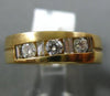 ESTATE WIDE 1.02CT DIAMOND 14KT YELLOW GOLD 7 STONE COMFORT FIT ANNIVERSARY RING