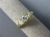 ESTATE .71CT ROUND CUT DIAMOND 14KT YELLOW GOLD 3 STONE ANNIVERSARY RING #5068