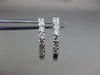 ESTATE .50CT ROUND CUT DIAMOND 14KT WHITE GOLD CLASSIC 6 STONE HUGGIE EARRINGS