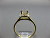 ESTATE .19CT DIAMOND 14KT YELLOW GOLD 3D OCTAGON HALO SEMI MOUNT ENGAGEMENT RING