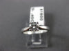 ESTATE .40CT DIAMOND 14KT WHITE GOLD 3D ROUND SOLITAIRE ENGAGEMENT RING #22332