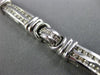 ESTATE WIDE 2.54CT DIAMOND 14KT WHITE GOLD 2 ROW CHANNEL ETOILE TENNIS BRACELET