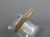 ESTATE .36CT DIAMOND 18KT YELLOW & ROSE GOLD SEMI ETERNITY DOUBLE STACKABLE RING