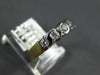 ESTATE .25CT DIAMOND 14KT WHITE & YELLOW GOLD S SHAPE ANNIVERSARY RING #11875
