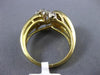 ESTATE .35CT DIAMOND 14K TWO TONE GOLD OPEN LOVE KNOT CIRCLE OF LIFE RING #19483