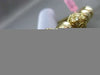 ESTATE .20CT DIAMOND 14K YELLOW GOLD 3D ETOILE CIRCULAR FILIGREE BANGLE BRACELET