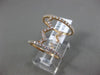 ESTATE LARGE .67CT ROUND DIAMOND 18KT ROSE GOLD 3D ZIG ZAG OPEN LOVE FUN RING