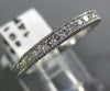 ANTIQUE .25CT DIAMOND 14KT WHITE GOLD 3D CLASSIC FILIGREE ANNIVERSARY RING #9169