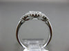 ESTATE WIDE .69CT DIAMOND 18KT WHITE GOLD 3D HALO CLUSTER FRIENDSHIP LOVE RING