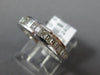 ESTATE .91CT DIAMOND 18K WHITE GOLD 3D BAGUETTE CHANNEL WEDDING ANNIVERSARY RING
