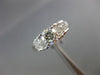 ESTATE 1.60CT DIAMOND 14KT WHITE GOLD MULTI SHAPE PYRAMID ENGAGEMENT RING #23999