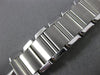 ESTATE CARTIER .05CT AAA ROUND SAPPHIRE STAINLESS STEEL 3D CLASSIC SQUARE WATCH