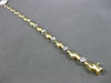 ESTATE .45CT DIAMOND 14KT WHITE & YELLOW GOLD BEZEL ETOILE FANCY TENNIS BRACELET