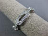 ESTATE 1.0CT DIAMOND 14KT WHITE GOLD 3D LINK RECTANGULAR FLEXIBLE ETERNITY RING