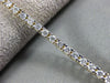 ESTATE 2.0CT ROUND CUT DIAMOND 14KT YELLOW GOLD 3D CLASSIC 2mm TENNIS BRACELET