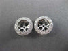 ESTATE .37CT DIAMOND 14KT WHITE GOLD CLASSIC 3D ROUND FILIGREE JACKET EARRINGS