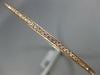 1.44CT DIAMOND 18K ROSE GOLD 3D ROUND FILIGREE MILGRAIN ETERNITY BANGLE BRACELET