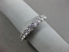 ESTATE 1.40CT DIAMOND 14KT WHITE GOLD 3/4 ETERNITY COMFORT FIT ANNIVERSARY RING