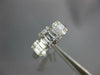 .57CT DIAMOND 18KT WHITE GOLD 3D ROUND & BAGUETTE CLUSTER SQUARE ENGAGEMENT RING