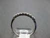 ESTATE .29CT DIAMOND 14KT WHITE GOLD 3D NINE STONE SHARE PRONG ANNIVERSARY RING