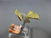 ESTATE LARGE 2.97CT WHITE & FANCY YELLOW DIAMOND 18KT 2 TONE GOLD BUTTERFLY RING