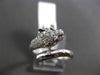 ESTATE WIDE .71CT DIAMOND & AAA RUBY 18KT WHITE GOLD 3D ETOILE TIGER RING CUTE!!