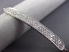 ESTATE .90CT ROUND DIAMOND 14KT WHITE GOLD 3D PAVE 3 ROW MILGRAIN BAR BRACELET