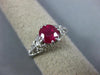 ANTIQUE 1.0CT AAA RUBY PLATINUM CLASSIC ROUND SOLITAIRE FILIGREE ENGAGEMENT RING