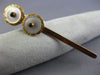 ANTIQUE LARGE AAA SAPPHIRE & MOTHER OF PEARL 14K YELLOW & ROSE GOLD 3D LAPEL PIN