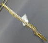 ESTATE .38CT DIAMOND 18K YELLOW GOLD CLASSIC BAR FLEXIBLE LOVE BANGLE BRACELET