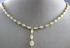 ESTATE LARGE 13.96CT FANCY YELLOW DIAMOND 18K YELLOW GOLD ETERNITY LOVE NECKLACE