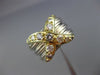 ESTATE WIDE .85CT DIAMOND 18K WHITE & YELLOW GOLD 3D MULTI ROW X LOVE RING #3016