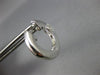 ESTATE 1.30CT DIAMOND 14KT WHITE GOLD 3D SOLITAIRE MARQUISE HUGGIE HOOP EARRINGS