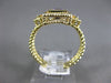 ESTATE .98CT DIAMOND & AAA AMETHYST 14KT YELLOW GOLD 3 STONE FILIGREE FUN RING