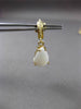 ANTIQUE 1.50CT AAA OVAL OPAL 14KT YELLOW GOLD FILIGREE HANGING EARRINGS #23456