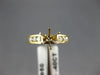 ESTATE .40CT DIAMOND 14KT 2 TONE GOLD 7 STONE SEMI MOUNT ENGAGEMENT RING #16503