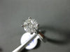 ESTATE LARGE .58CT MULTI CUT DIAMOND 14K WHITE GOLD 3D INVISIBLE ENGAGEMENT RING