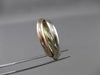 ESTATE 14KT TRI COLOR GOLD CLASSIC TRINITY WEDDING ANNIVERSARY RING 9mm #23559