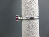 ESTATE WIDE 1.47CT DIAMOND & AAA RUBY 14K WHITE GOLD LUCIDA ENGAGEMENT RING #122