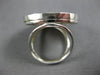 ESTATE LARGE .36CT DIAMOND & MOTHER OF PEARL 14KT WHITE GOLD CIRCLE OF LIFE RING