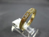 ESTATE .37CT DIAMOND 14KT YELLOW GOLD 3D FILIGREE CHANNEL ANNIVERSARY RING #2775