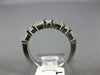 ESTATE .80CT ROUND & BAGUETTE DIAMOND 14K WHITE GOLD 3D ANNIVERSARY RING #18913