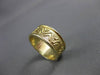 ANTIQUE 14KT YELLOW GOLD HANDCRAFTED WAVE DESIGN WEDDING BAND RING 7mm #23171