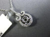 ESTATE .25CT DIAMOND 14K WHITE GOLD 3D FILIGREE FLEUR DE LIS SEMI MOUNT PENDANT