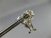 ESTATE .95CT DIAMOND & AAA SAPPHIRE 18K WHITE GOLD MULTI FLOWER CLIP ON EARRINGS