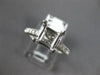 ESTATE .40CT DIAMOND 14KT WHITE GOLD 3D LUCIDA SEMI MOUNT ENGAGEMENT RING #16658