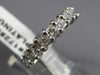 ESTATE 3.40CT PRINCESS DIAMOND PLATINUM GOLD 3D ETERNITY ANNIVERSARY RING #17289