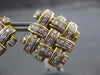 ESTATE LARGE GARAVELLI 1.68CT DIAMOND 18KT TWO TONE GOLD CLIP ON EARRINGS #21846