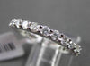 ESTATE 1.25CT ROUND DIAMOND 14KT WHITE GOLD SHARED PRONG ETERNITY RING 2mm WIDE